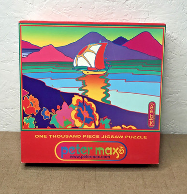 Vintage 1999 Peter Max Rio Earth Summit 1000-pc Puzzle Ceaco USA 27''x20'' #3340-1