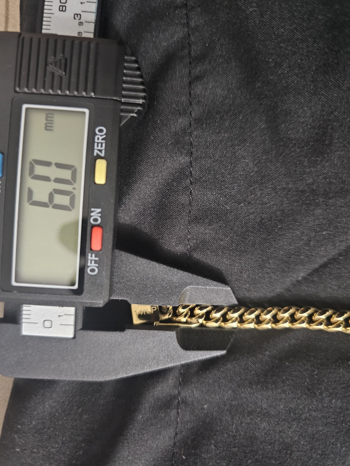 18inch- 14k Gold over Stainless steel. 6mm Miami Cuban Link Chain w/ Box lock image 3