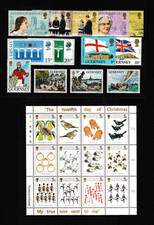 GUERNSEY 1984 Commemoratives - 4 sets + 1 sheetlet - SG 287/95, 316/31 - u/m