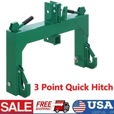 3 Point Quick Hitch Adapter Attach For Category 1 & 2 Cat 1 Cat 2 Tractor Green