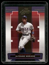 2005 Playoff Absolute Memorabilia #13 Alfonso Soriano Retail Gold Texas Rangers