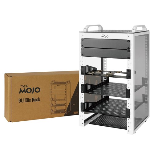 9U Network Rack, 10 inch Mini Server Rack with 2 Side Translucent ...