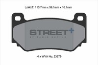 BremsbeläGe Acura TL (Uc_) 3.2 Bj. 10/03-12/05 KW 201 PS 273 - Pagid Racing Stre