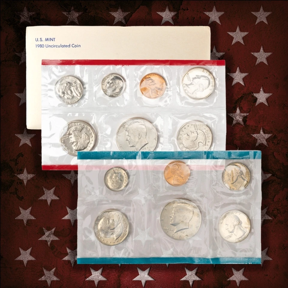 1980-1999 2 Decades United States Mint Set Run - 220+ Coins, 18 Sets In OGP - Image 2 of 4