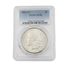 1891-CC $1 Carson City Morgan Silver Dollar PCGS AU53 United States Coin #C904-3
