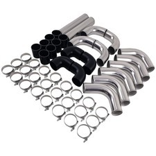 12pcs 3 Inch Intercooler Piping Kit Wcoupler T-clamps Universal Aluminum New
