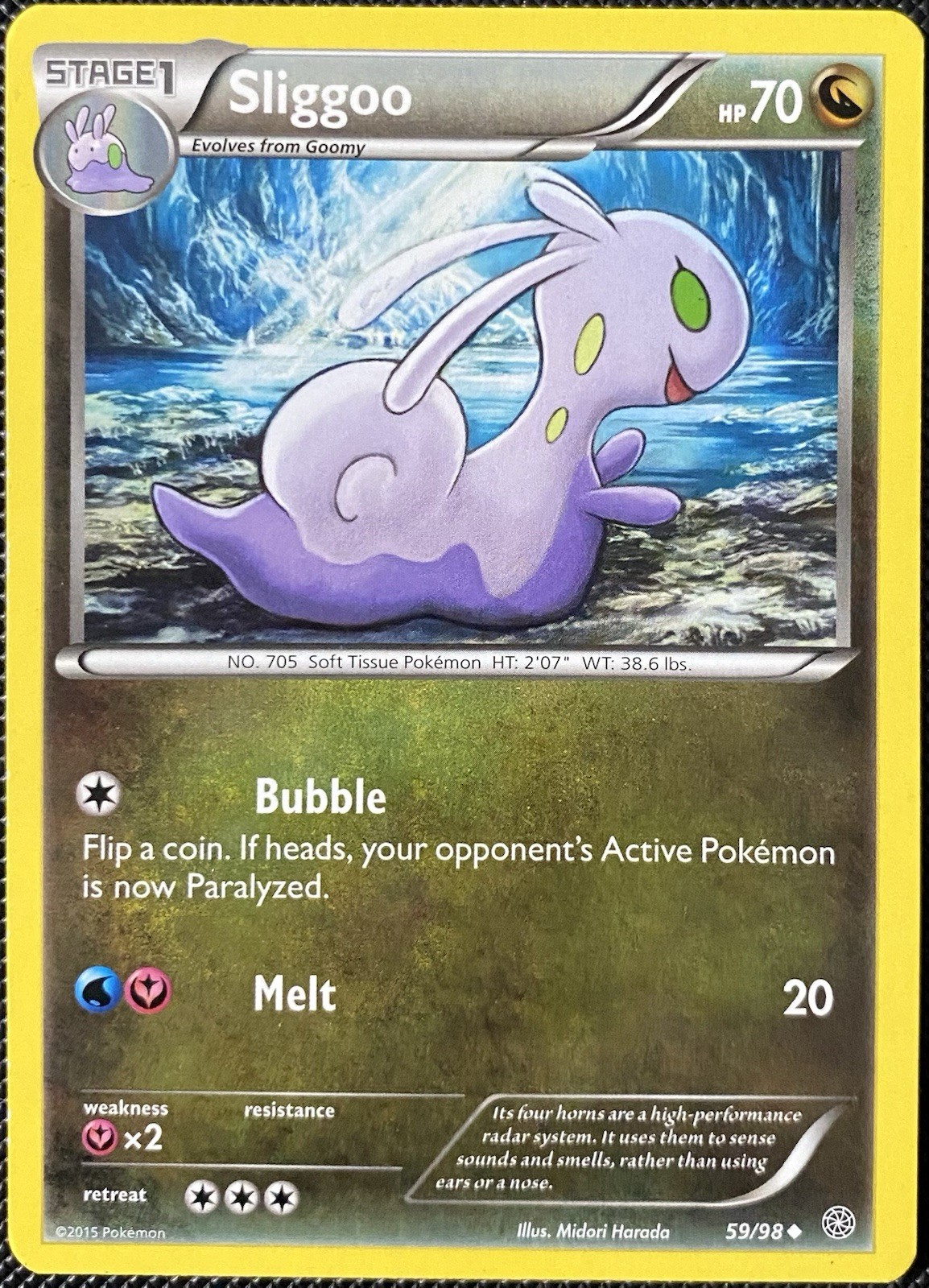 Sliggoo 59/98 XY - Ancient Origins Regular - Pokémon 