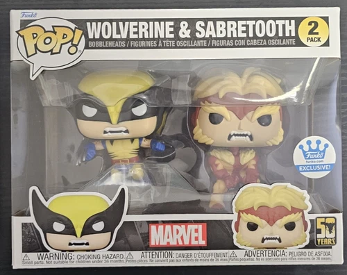 Funko Pop! Vinyl: Marvel - Wolverine & Sabretooth 2-Pack - Funko (Exclusive)