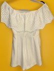 Marciano by Guess Embroidered  Ivory  Colored romper, Size 2 — photo 4