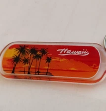 Hawaii Sunset Scene Travel Souvenir Keyring
