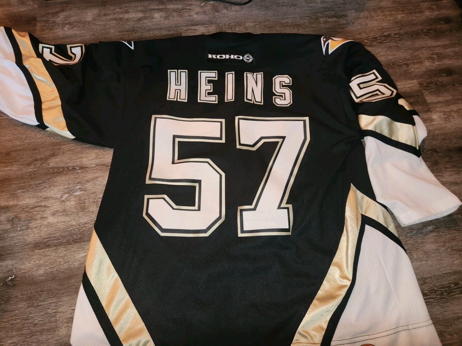Pittsburgh Penguins Vintage Heins #57 KOHO Jersey Mens X Large NHL RARE