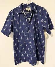 Island Shores SAILBOAT Original Wear Vacation Cruise Hawaiian Aloha New NWT L