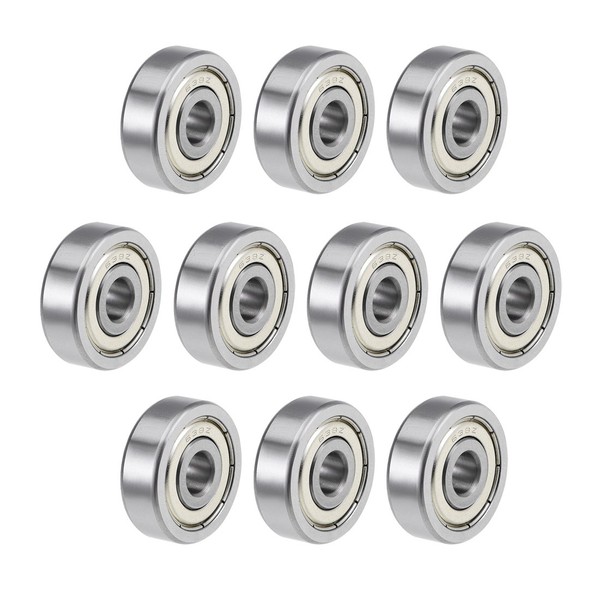 10St Rillen Kugellager 638ZZ Z2 Doppelt Geschirmt Kohlenstoffstahl 8X28X9Mm-image