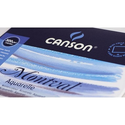 canson Aquarellblock Montval 30,0 x 40,0 cm 300 g/qm, 12 Blatt, 1 Block