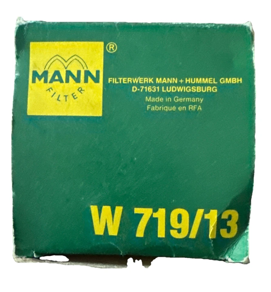 NUEVO Filtro de aceite giratorio tipo Mann W 719/13 para Mercedes W124 W126 W201 Foto 3 de 4