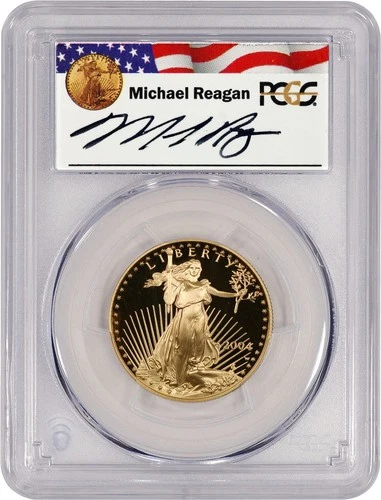 2004 W $25 Proof American Gold Eagle 1/2 oz Reagan Series PCGS PR69 DCAM