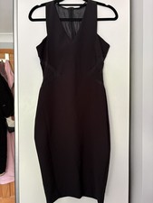 Zara sleeveless bodycon dress with side silk detail size Medium - worn once 