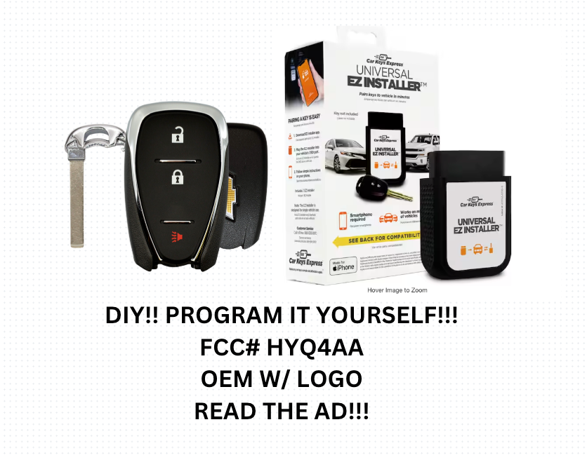 DIY!! MINT OEM 2018-2020 CHEVROLET EQUINOX 3 BUTTON SMART KEY 13529665 HYQ4AA