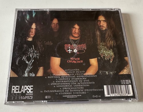 1ST ORIGINAL CD GERMANY PRESSING 1992 INCANTATION ONWARD TO GOLGOTHA DEATH METAL - Picture 4 of 7