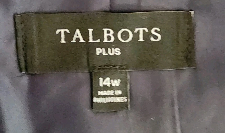 Talbots Red Tartan Plaid Tweed Blazer Wool Blend Plus 14W   - Image 3 of 4