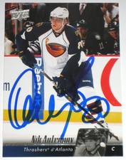 NIK ANTROPOV SIGNED UPPER DECK ATLANTA THRASHERS CARD AUTOGRAPH AUTO!!!