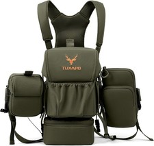 Silent Bino Chest Pack with Rangefinder Zipper Pockets Molle Storage Case