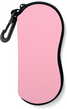 Sunglasses Soft Case, Ultra Light Portable Neoprene Zipper Glasses Case for Men