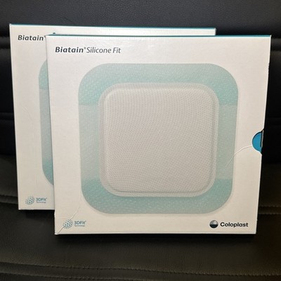 Coloplast Biatain Silicone Fit Foam Dressing 7 x 7 - Two Boxes - Lot of 10
