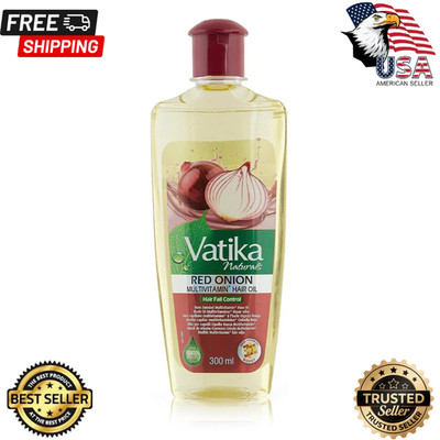 VATIKA Naturals Multivitamin ENRICHED Hair OIL - RED ONION - 300ml USA Seller