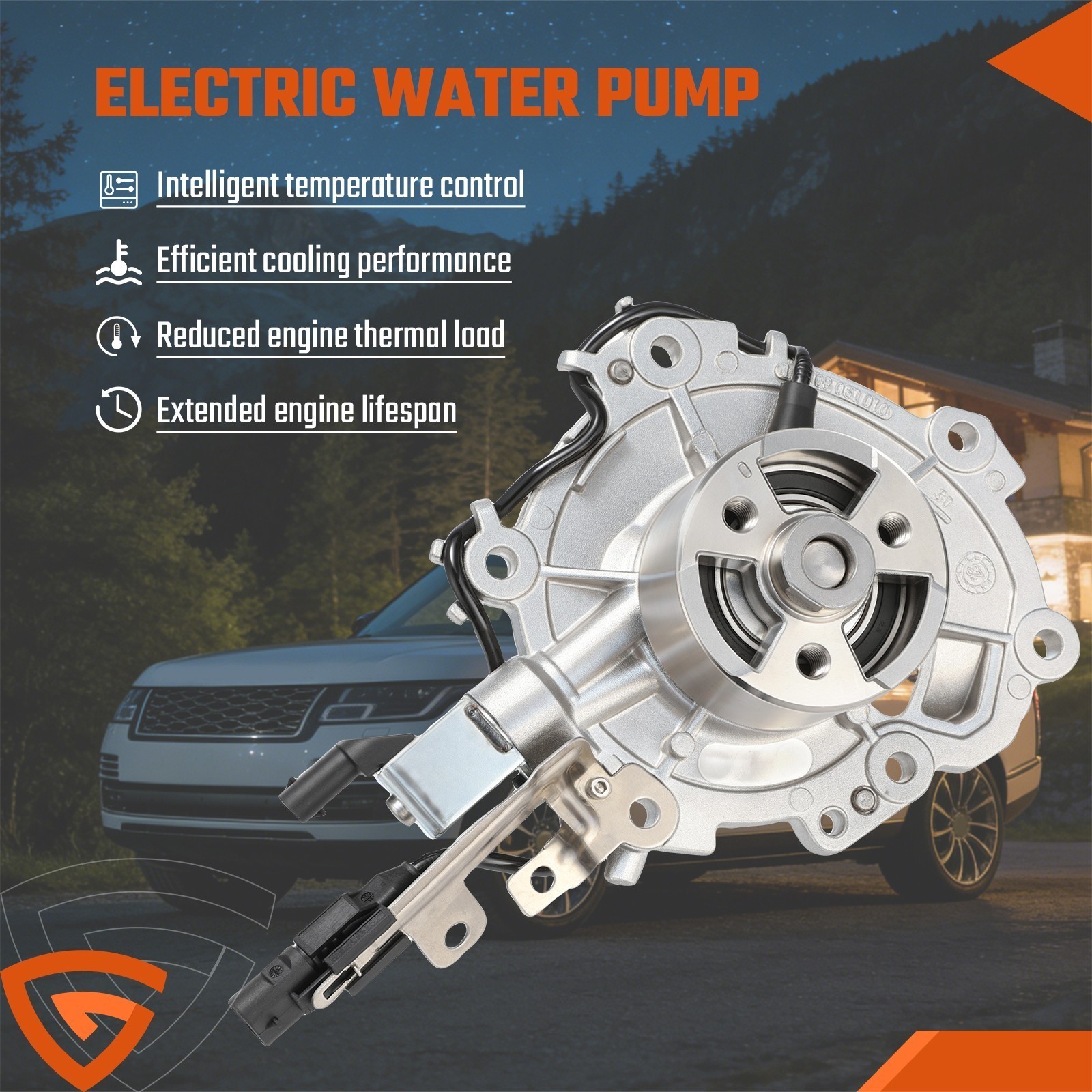 WATER PUMP FOR LAND ROVER RANGE ROVER EVOQUE SPORT DISCOVERY JAGUAR XF E-PACE - Image 4