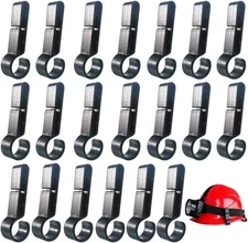 20 PCS Hard Hat Accessories for Headlamp,Headlamp Hook,hard hat Light Clip,Helme