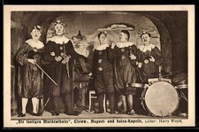 AK Die lustigen Muldenthaler, Clown-, August- und Salon-Kapelle, Leiter Harry W 
