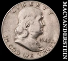 1948-D Silver Franklin Half Dollar - Scarce  Better Date  No Reserve  #K1945