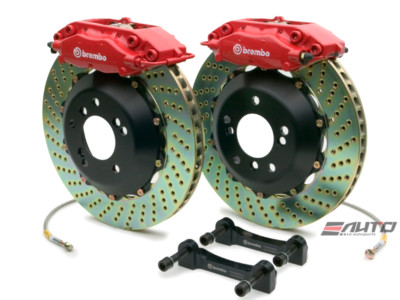 Brembo Front GT Big Brake 4pot Caliper Red 320x28 Drill Disc MINI 