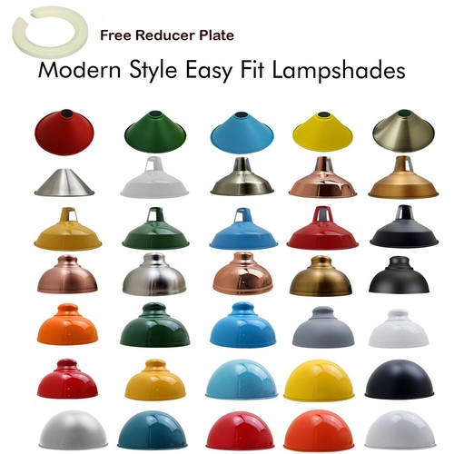 Vintage Lampenschirm für Deckenleuchte Pendelschirm Retro Easy Metall Lampenschirm UK - Bild 12 von 253