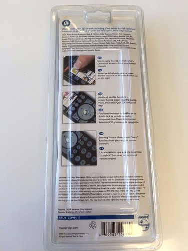 Philips Universal Remote with customize keypad - Picture 2 of 2