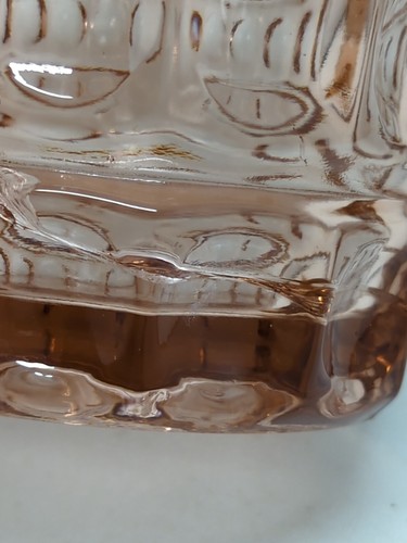 MCM Rose Pink 1000 Eye Vase Pressed Glass SKLO Union 60's Frantisek Peceny READ - Picture 12 of 14