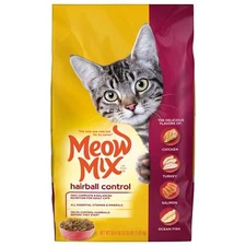 Meow Mix Hairball Control Dry Cat Food 4 Pack 315 Pound Complete Nutrition