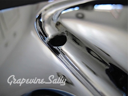 Piezas de estufa de colección estufa de madera de cuña pesada NUEVA CROMADA estufa plancha de cocina 11" W - Imagen 5 de 11