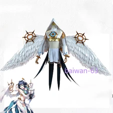 Genshin Impact Venti Maxi Costume Cosplay Costume Wig Fullset Halloween--no Wing
