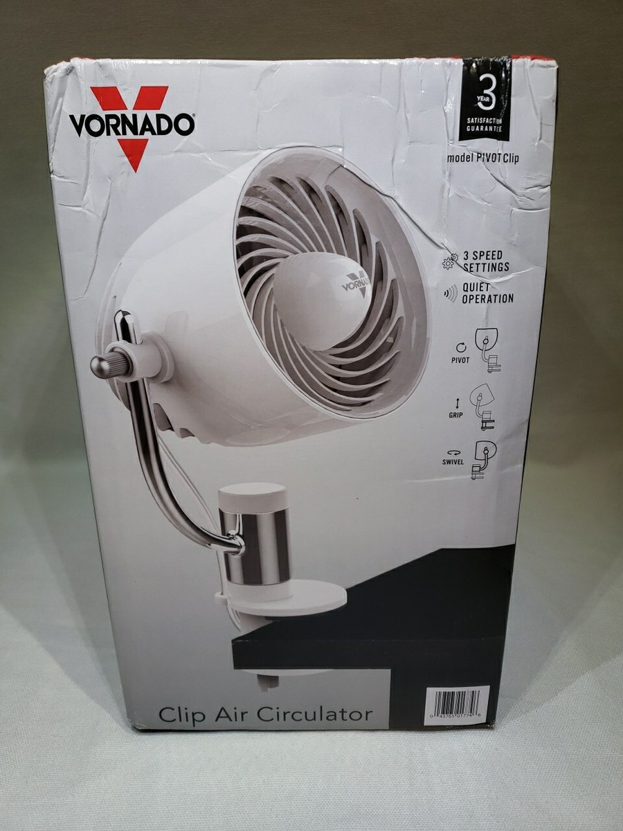 Vornado Pivot Compact Air Circulator Clip On Fan with Multi