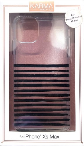 Karma by Body Glove Black Stripes Case - iPhone 11 Pro Max/XS Max - Clear Black - 第 1/3 張圖片