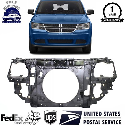 New Radiator Support Assembly Plastic w/ Steel Black For 2009-2020 Dodge Journey