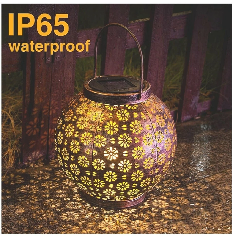 Hepside Solar Lanterns Outdoor, Hanging Solar Powered Lantern Waterproof LED... - Image 2 of 4