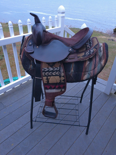 15'' SQH big horn #184 Southwest leather & cordura western Barrel /trail saddle