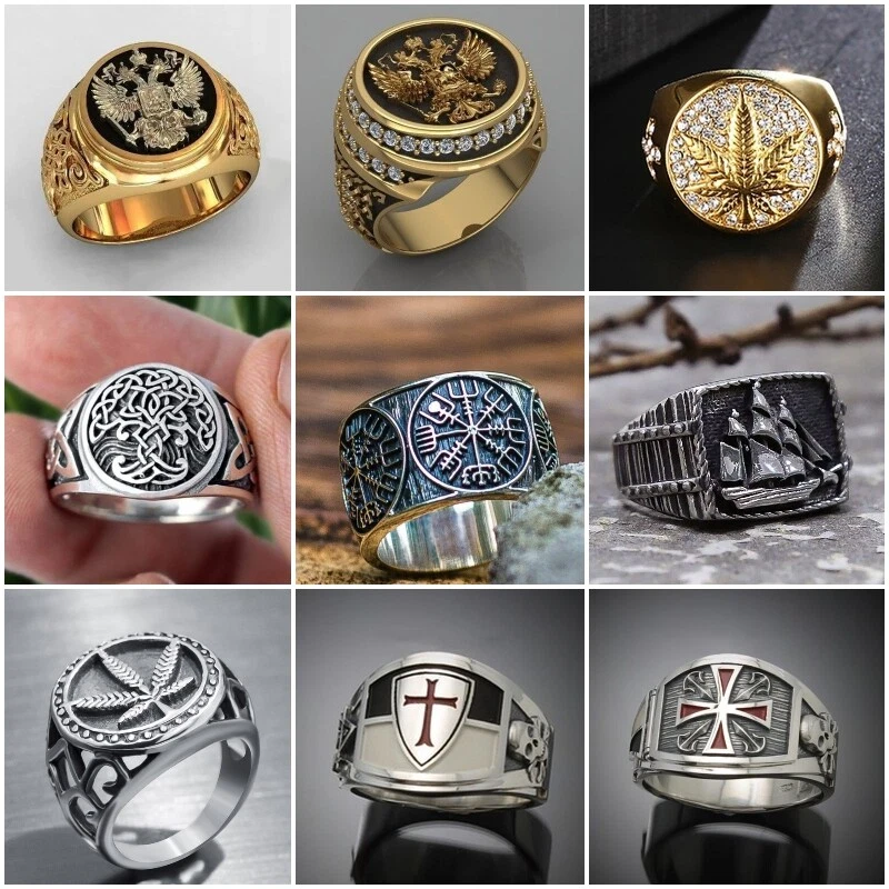 Mens fashion rings near me deals