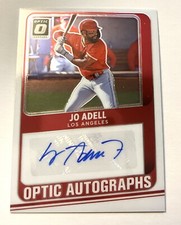 JO ADELL 2021 Donruss Optic Baseball Optic Autographs Rookie card #OA-JA 🔥