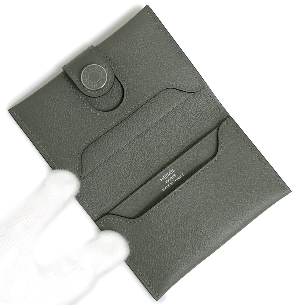 HERMES Rms Holder Clou de Selle Card Holder Evercolor
