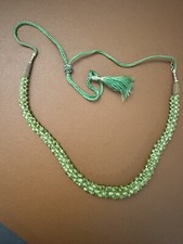 Fontainebleau Miami Vintage Jade Choker Necklace of Interlocking Cluster Beads