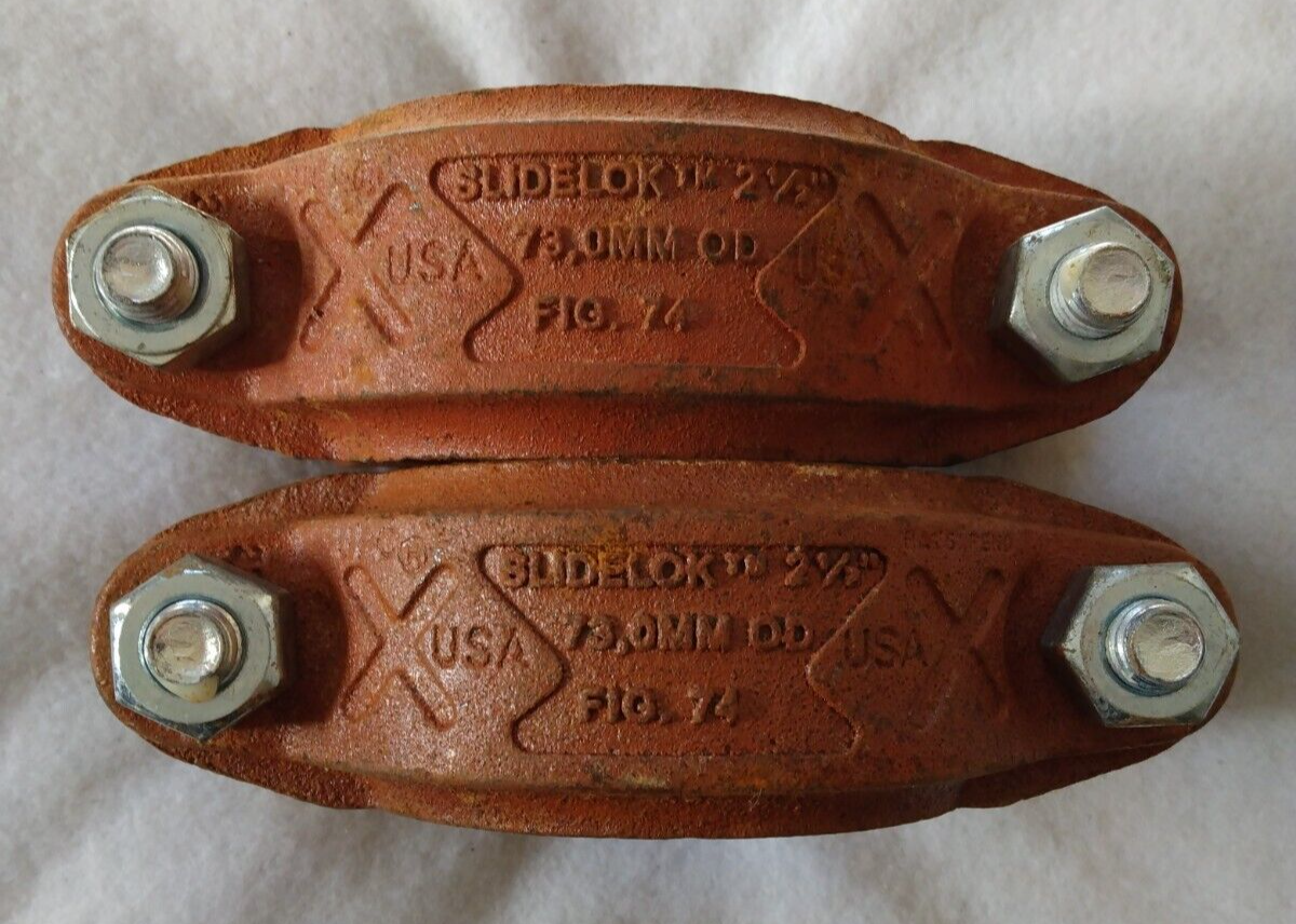 SLIDELOK RIGID COUPLING Fig. 74 W/ Gasket 21/2" (SET OF 2PCS) eBay